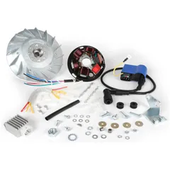 Zündung-Set BGM PRO 12V Touring elektronisch Vespa P125X/P200E (1977-1983, Modelle mit Blinker, Spannungsregler, ohne Batterie)