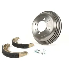 Bremstrommel hinten 8" inkl. Bremsbacken, 1 Aufnahme BGM PRO Grauguss Vespa Wideframe V1-15, V30-33, VU, VM, VN, VL, VB, VBA1T,