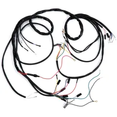 Kabelbaum BGM Original Vespa PX alt (Deutsch), 1982-1984, 12V elektronische Zündung, mit Spannungsregler, mit Batterie, Zündgrun