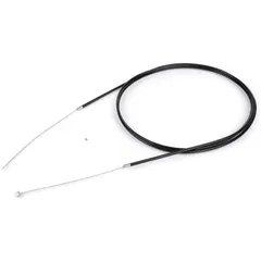 Universal cable -BGM ORIGINAL, Ø=1.2mm x 2500mm, hose= 2200mm, fitting Ø=5.5mm x 7.5mm, PE inner liner, plaited cable, black- us