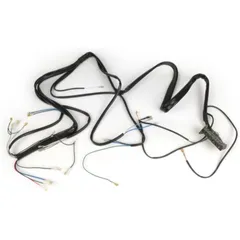 Kabelbaum BGM Original Vespa PX Lusso (Deutsch), 1984-1997, ohne Batterie, mit DC Hupe, Hupengleichrichter, Zündgrundplatte mit