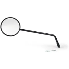 Mirror -BGM PRO, Ø=105mm- Vespa V50, 50N, PV125, ET3, Rally, Sprint, PX, Super, TS125, GT125, GTR125, GL150, SS180 - black, left