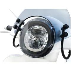 Headlight -MOTO NOSTRA- LED HighPower - GTS i.E. Super 125-300 - (-2018, fits also GT, GTS, GTL) - chromed reflector 50733