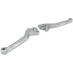 Bremshebel + Kupplungshebel (Set) BGM PRO CNC Scheibenbremse (GRIMECA) Vespa PX (Bj. 1998-2003), LML Star, Stella stahlgrau 5075