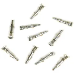 Kabelschuh für Rundstecker Zündgrundplatte/Kabelbaum L=20 mm, Ø=2,1 mm Vespa PK, PX Lusso, Cosa, T5 125ccm 10stk. Männchen 50753