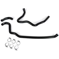 Kühlerschlauch-Set BGM PRO Silikon 180°C Vespa GT 125-200, Vespa GTL 125-200, Vespa GTS 125-300, Vespa GTV 125-250 schwarz 50793