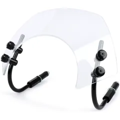 Flyscreen with black brackets -MOTO NOSTRA, w=340mm, h=105mm- Vespa GTS 125-300 HPE (2019-) cc - colourless 50797