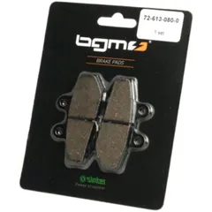 Bremsbeläge BGM 77,4x42,3mm LAMBRETTA aussenliegend Nissin Bremszange, YAMAHA Cygnus X, DERBI GPR Racing 50 2T LC 2003 50847
