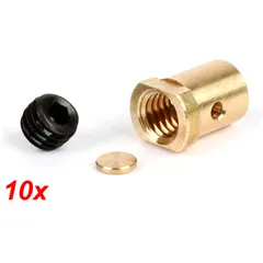 Trunnion set, short -BGM PRO Oversize Ø=10.1x13mm- Lambretta LI, LIS, SX, TV (series 2-3), DL, GP - 10 pcs 50858