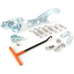 Auspuffflansch-Kit inkl. Halterung, Federn und Spannhaken BGM PRO Clubman V2-V3-V4 Lambretta Serie 1-3 Typ Grauguss 50870