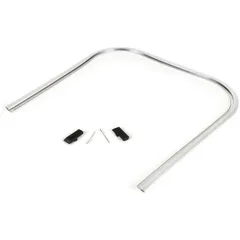 Kantenschutz inkl Trittleistenendstücke-Set BGM Original Vespa PK S, PK S Lusso, PK SS, PK ETS Kunststoff Silbern 50874