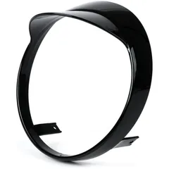 Scheinwerferzierring mit Schirmchen Moto Nostra Vespa GTS 300 HPE (2019-), GTS 125 IGET (2019-) schwarz glänzend 50926
