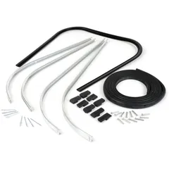 Kantenschutz inkl Trittleistensatz BGM Original Vespa PK S, PK S Lusso, PK SS, PK ETS Kunststoff schwarz 51029