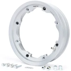 Felge BGM PRO, schlauchlos, 2.10-10 Zoll Aluminium Lambretta LI Serie 1-3, LI S, SX, TV Serie 2-3 Silbern 51038