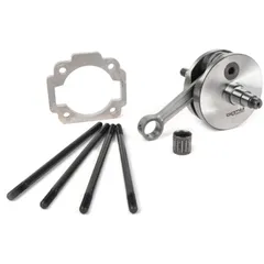 Crankshaft set -BGM Pro Racing full circle web, 51mm stroke, 105mm conrod- Vespa PK125 XL2, PK125 ETS (Ø=24mm cone) 51074