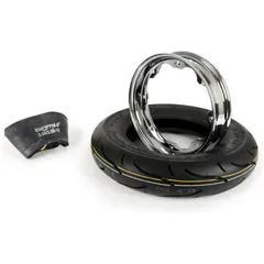 Reifen komplett Set BGM Sport, Lambretta 3.50 10 Zoll TT 59S (reinforced) Felge 2.15-10 Chrom 51229