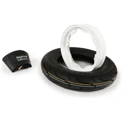 Reifen komplett Set BGM Sport, Lambretta 3.50 10 Zoll TT 59S (reinforced) Felge 2.15-10 weiß 51250