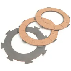 Clutch friction plate set -BGM ORIGINAL Vespa type 7 springs (Rally200, PX200, T5 125cc)- 3 plates 51421