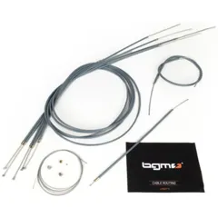 Cable set -BGM ORIGINAL, PE inner liner- Lambretta LI, LIS, SX, TV (series 2-3) 51720