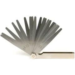 Feeler gauge -UNIVERSAL- 20 blades, metal - 0.05-1.00mm + 0.002-0.040 inch 51752