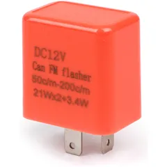 Indicator flasher relay -MOTO NOSTRA, Adjustable 2-pin LED- 12V DC (2x21W + 3.4W) 51818