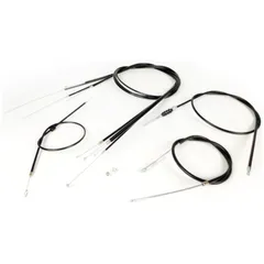 Cable set -BGM ORIGINAL, PE inner liner- Vespa PX EFL (1984-) - black 51834