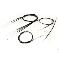 Cable set -BGM ORIGINAL, PE inner liner- Vespa P-range (-1984) - black 51870