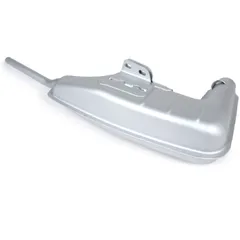 Auspuffkorpus BGM PRO Clubman V4.0 silber für Lambretta Serie 1-3 51881
