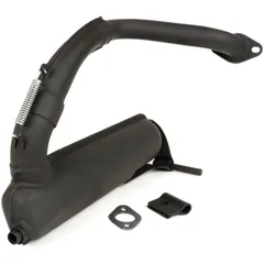 Auspuff BGM PRO Banane TOURING, Schwarz für Vespa V50 52103