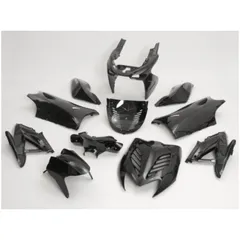 fairing kit 11-piece black metallic for Yamaha Aerox, MBK Nitro 50cc, 100cc 2-stroke 52399
