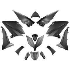 Verkleidungsteile Kit 14-teilig schwarz matt für Yamaha T-Max 530 2015-2017 52405