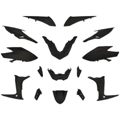 Verkleidungsteile Kit 15-teilig schwarz matt für Yamaha T-Max 560 Euro5 2020- 52407