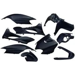 Verkleidungskit EDGE 9-teilig schwarz metallic für MBK Mach G, Yamaha Jog R, Jog RR 50ccm 2T 52517