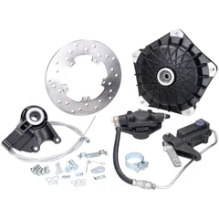 Scheibenbremse-Set GRIMECA Classic NT Stumpf d=16mm schwarz Netz-Muster teilhydraulisch für Vespa P80-150X, ?P200E, ?PX80-150E 5