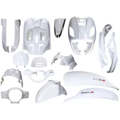 White primed 16-piece fairing kit for Sym Fiddle 3 year 2014-2020 52951