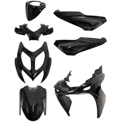 Verkleidungskit 7-teilig schwarz glänzend für Yamaha Aerox, MBK Nitro 2013-2017 53120