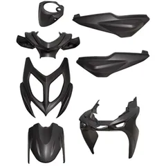Verkleidungskit 7-teilig schwarz matt für Yamaha Aerox, MBK Nitro 2013-2017 53121