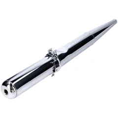 exhaust chrome 28mm with baffle plate for Simson S51 Enduro, S70 Enduro 53166