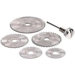 HSS saw blades for rotary grinder Silverline 6-piece set D=22, 25, 32, 35 and 44mm 53194