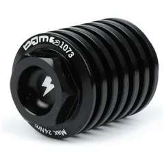 Oil drain plug BGM PRO, CNC, glossy black for all Piaggio Leader 125-200ccm, LEM 125-150ccm, HE 125-150ccm, IGET 125-150ccm, Qua