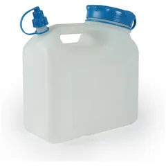 Wasserkanister 6L Weithals Hünersdorff HD PE, natur (transparent) mit UV-Schutz 53526