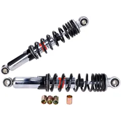 Shock absorber set YSS black chrome 300mm for Puch Maxi, Tomos 53608