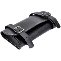 Werkzeugtasche, Satteltasche schwarz 140x80mm für Piaggio, Vespa Ciao, Si, Bravo, Boxer, Grillo, Mofa, Mokick, Fahrrad 53863