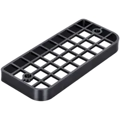 Lamp grille for angular rear light (ABS plastic) black for Piaggio Ciao P/PX 53890