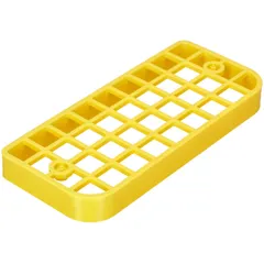Lamp grille angular rear light (ABS plastic) yellow for Piaggio Ciao P/PX 53891