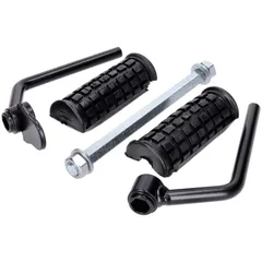 Footrest bracket with rubbers black for Puch Maxi 53969