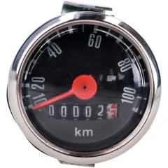 Tachometer 100km/h 48mm schwarz für Hercules, Kreidler, Puch, Zündapp, Miele, DK 54281