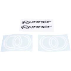 Aufkleberset 3D schwarz 4-teilig für Gilera Runner 50 / 125 / 180 54355