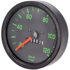 Tachometer 120km/h schwarz/grün für Kreidler, Hercules, Puch, Zündapp 54372