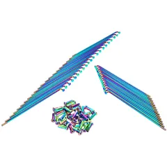 Speichen Satz 171mm / 177mm neochrom für Simson S50, S51, S70, S53, S83 54842